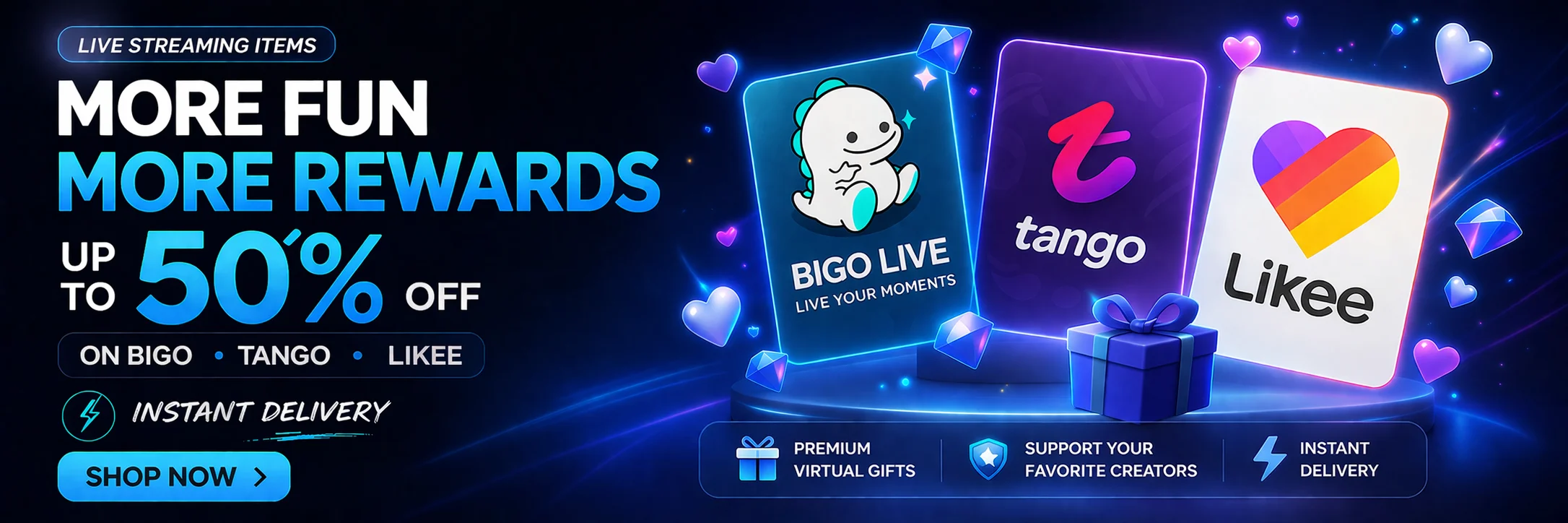 Buy Bigo Live Diamonds, Likee Diamonds & Tango Coins in Pakistan – Instant Live Streaming Top-Up with JazzCash Easypaisa RoxGamer